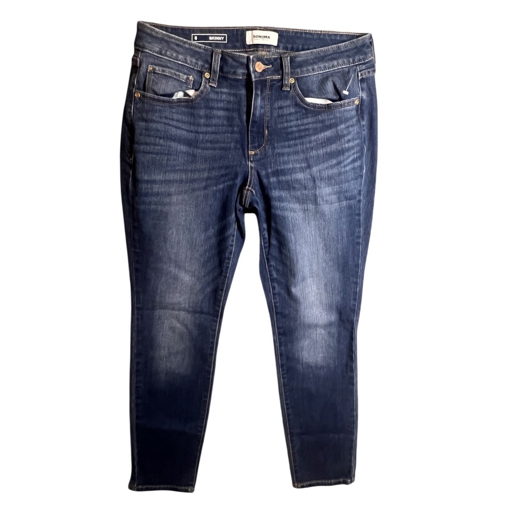 Sonoma‎ Goods For Life Women's Skinny Jeans Size 8 Blue Denim Medium Wash